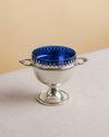 Copa de Alpaca Plateada con Cuenco de Cristal, S.XIX