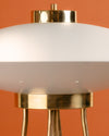 Lámpara de Pie UFO Diseño Space Age en Latón y Metal Lacado