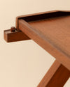 Carrito de Servicio Plegable Ebanistería Inglesa en Madera de Caoba