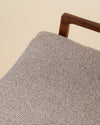 Mecedora Rocker Diseño Danés en Teca y Textil Tweed