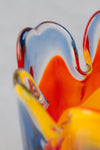 Jarrón Escultórico Fazzoletto de Murano Bícromo