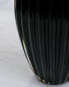 Jarrón Ribbed Fendi en Vidrio de Murano Negro