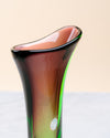 Jarrón Espiga Sommerso de Murano Verde y Amatista