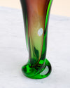 Jarrón Espiga Sommerso de Murano Verde y Amatista
