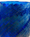 Jarrón Nebulosa de Murano Azul Cobalto y Plata