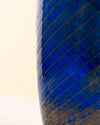 Jarrón Nebulosa de Murano Azul Cobalto y Plata