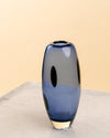 Jarrón Oculi Vidrio de Murano Azul Ahumado