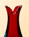 Jarrón Lirio Sommerso Tricromático de Murano
