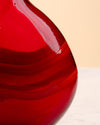 Jarrón Ágata Rojo Soplado de Murano
