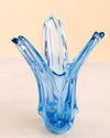 Jarrón de Murano Nenúfar en Vidrio Azul