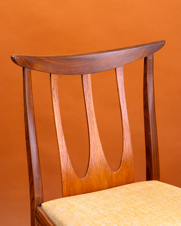 Juego de Cuatro Sillas de Comedor Brasilia de G-Plan  Años 60
