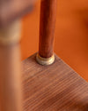 Pareja de Mesillas Auxiliares de Estilo Neoclásico en Madera, Mármol y Bronce