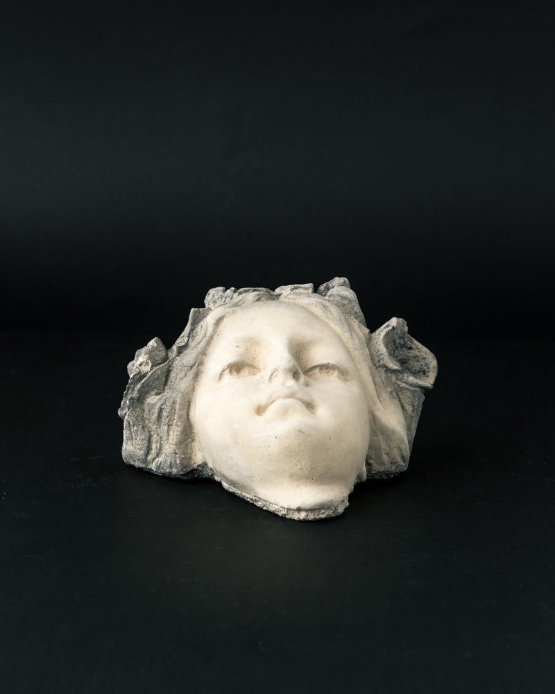Escultura Fragmentaria de Rostro Clásico Estilo Neoclásico