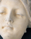 Escultura Fragmentaria de Rostro Clásico Estilo Neoclásico