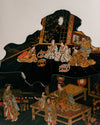 Guarda Cartas de Pared Lacado Oriental Chinoiserie