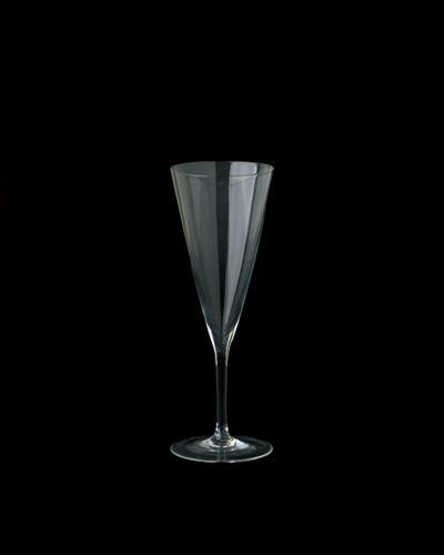Juego de 12 Copas de Champán en Cristal Soplado Flute Kristall Zwiesel W. Germany