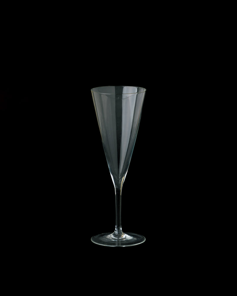 Juego de 12 Copas de Champán en Cristal Soplado Flute Kristall Zwiesel W. Germany