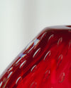 Jarrón Globular Bullicante en Rojo Rubí