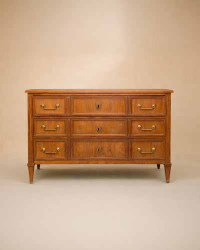 Cómoda Directorio de Madera de Nogal lavada, Francia S.XVIII