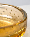 Cenicero Redondo Amarillo de Cristal Murano