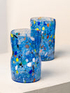 Vasos Ondulados Millefiori Cristal de Murano