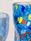 Vasos Ondulados Millefiori Cristal de Murano