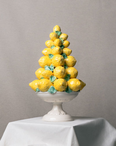 Centro de Mesa Limones de Cerámica