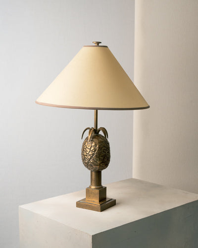 Lámpara Dorada Piña Hollywood Regency/Gilt Maison Charles, 1960s