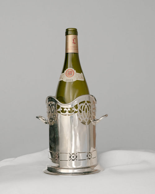 Enfriador de Botella Mid-Century  Plateada Inglesa