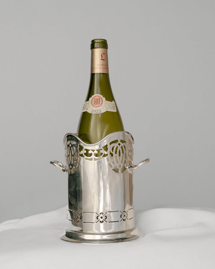 Enfriador de Botella Mid-Century  Plateada Inglesa