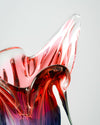 Jarrón Escultórico Tulipán Vidrio de Murano Sommerso