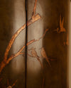 Mueble bar circular lacado Chinoiserie