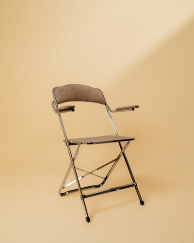 Set of 4 Chrome Folding Chairs, Piretti Style