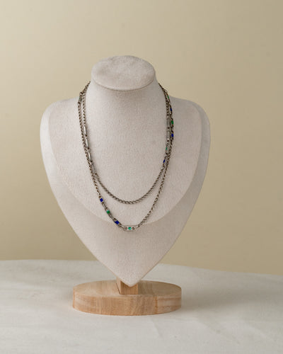 Collar de Estaciones en Plata con Esmaltes Geométricos