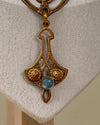 Collar Pechera "Libélula" Art Nouveau en Esmalte y Piedras