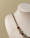 Collar bisoutería piedras moradas