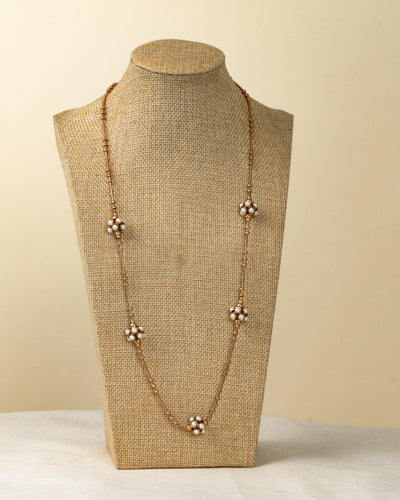 Collar de Estaciones Nudos de Perlas
