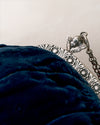 Bolso de terciopelo azul y plata, S.XIX