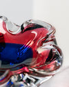 Cenicero Fiore en Cristal de Murano Amatista y Azul