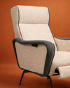 Butaca Reclinable "Mid-Century" de Estilo Italiano