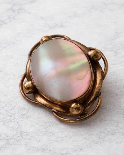 Broche Victoriano perlado
