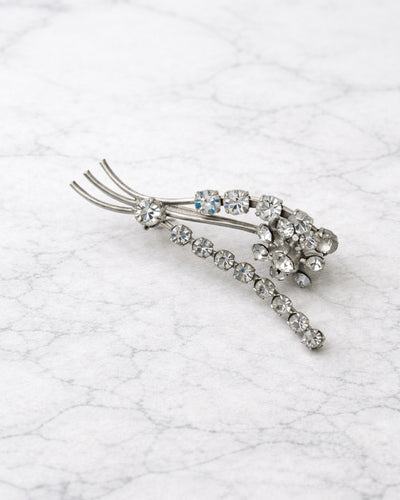 Broche bisuterie floral pequeño