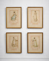 Juego de 4 Grabados de Moda Ackermann’s Repository (S. XIX)