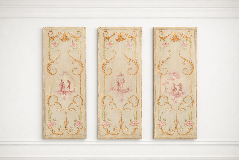 Panel Decorativo Estilo Rococó Escenas Galantes