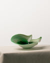 Cenicero Concha Verde con Detalles Dorados de Cristal Murano